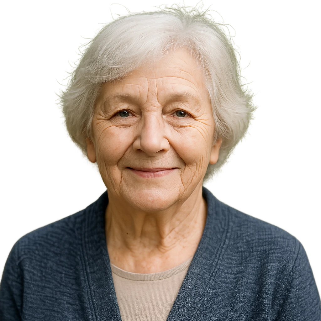 Zufriedene Seniorin - Alltagshilfe Wandenelis Kundin